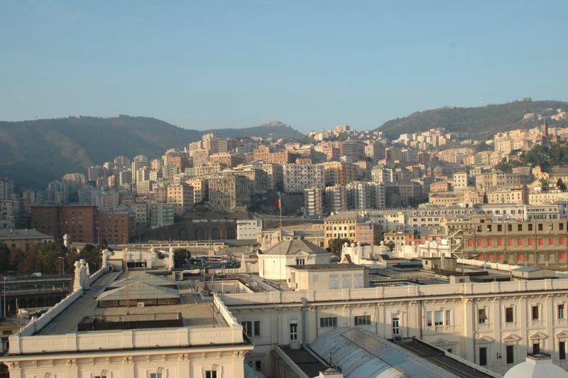 View of the City from the ship before departing